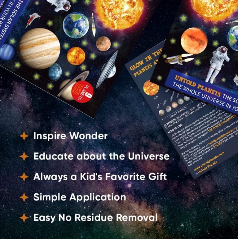 Unleash the Wonders of the Universe in Your Child’s Room: Solar System Glow in the Dark Ceiling Decorations